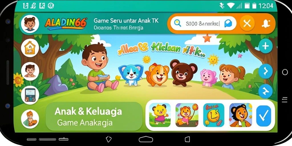 Antarmuka ceria dan interaktif dari aplikasi ALADIN66.