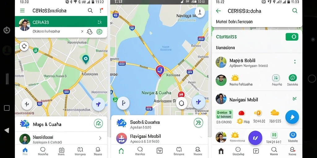 Antarmuka user-friendly CERIA33 untuk navigasi mobil.