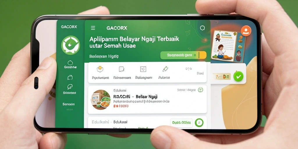 Tampilan antarmuka GACORX yang interaktif dan ramah pengguna.