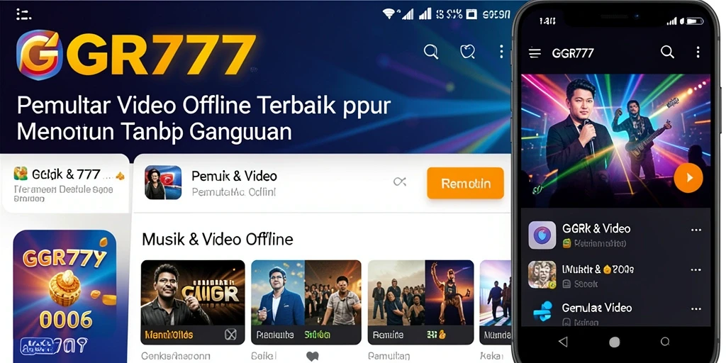 Antarmuka intuitif GGR777 untuk pemutar video offline yang nyaman.