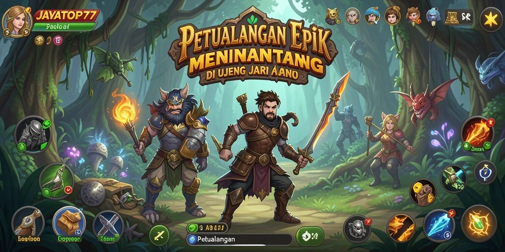 Tampilan antarmuka pengguna yang menarik dan fungsional dalam JAYATOP77.
