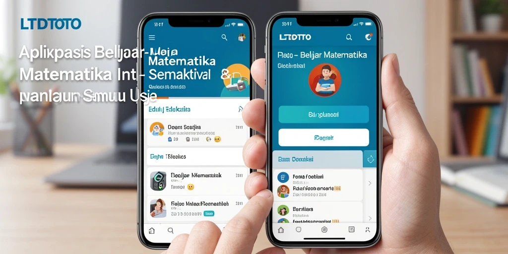 Tampilan antarmuka LTDTOTO yang menarik dan interaktif untuk Belajar Matematika.
