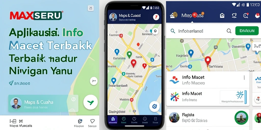 Antarmuka pengguna MAXSERU yang intuitif untuk Info Macet.