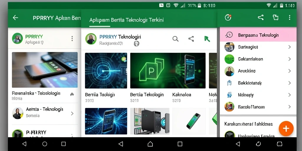 Tampilan antarmuka PPRRYY yang menarik dan informatif.